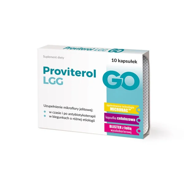 Proviterol LGG GO Probiotika mit Lactobacillus rhamnosus GG und Inulin – 10 Kapseln