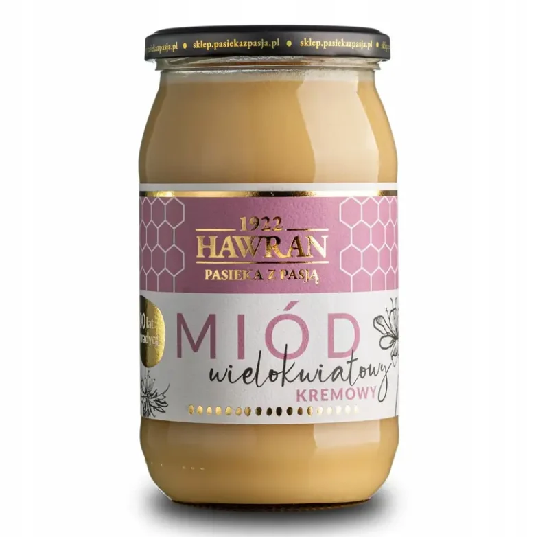 Cremiger Roh-Mehrblütenhonig 1050 g – naturbelassener Honig mit mildem Geschmack und streichzarter Konsistenz.