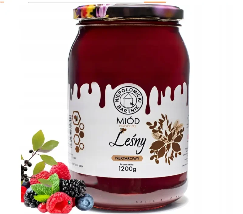 Echter Wald-Nektarhonig 1,2 kg – naturbelassener Honig mit kräftigem Waldaroma aus traditioneller Imkerei.