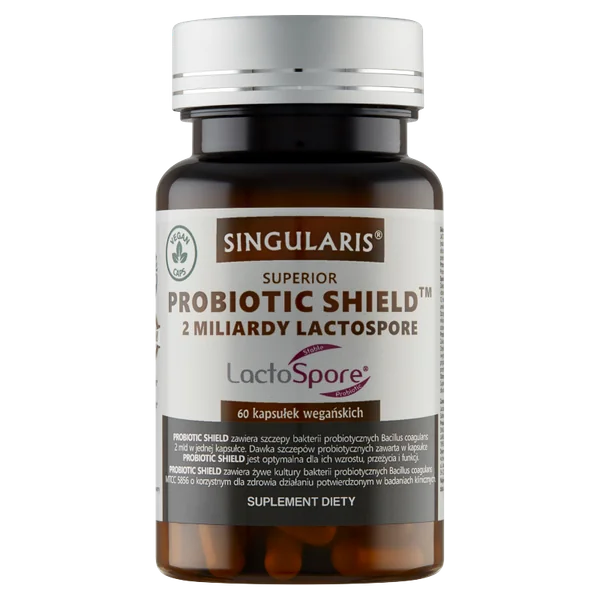 Singularis Superior Probiotic Shield 60 Kapseln mit LactoSpore® Bacillus coagulans zur Unterstützung der Darmflora