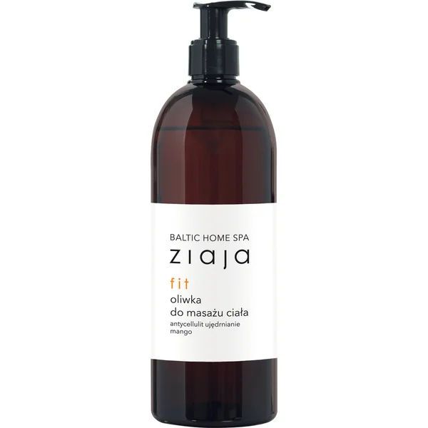 Ziaja Baltic Home Spa Fit Körpermassageöl 490 ml mit Koffein und Ginkgo für straffe und gepflegte Haut