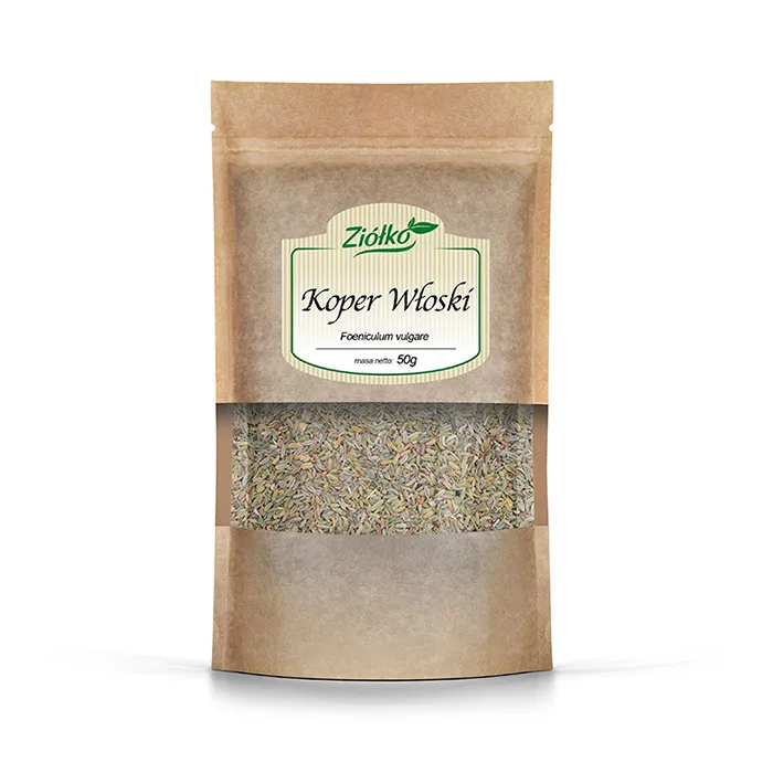 Ziółko Fenchelfrüchte 50 g – 100 % getrocknete Fenchelfrüchte für die Zubereitung eines aromatischen Kräuteraufgusses.