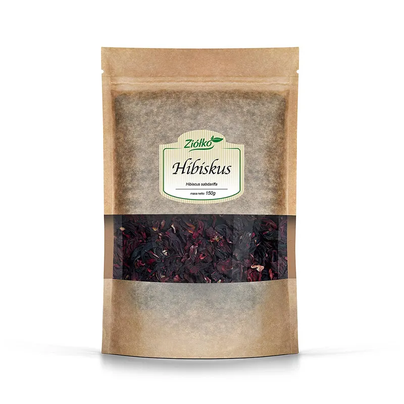 Ziółko Hibiskusblüten 150 g – 100 % getrocknete Hibiskusblüten für einen aromatischen Kräuteraufguss.