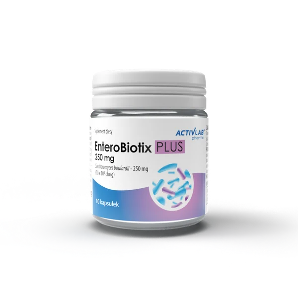 Activlab Pharma EnteroBiotix PLUS 250 mg 10 Kapseln mit Saccharomyces boulardii und Präbiotikum