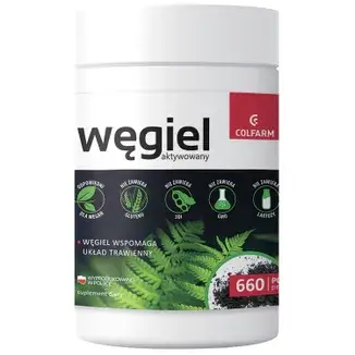 Colfarm Aktivkohle Pulver 100 g – veganes Nahrungsergänzungsmittel mit 150 mg Aktivkohle pro Portion