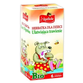 Apotheke Fenchel Melisse Minze Bio Kindertee ab 6 Monaten, 20 Beutel à 1,5 g zur Unterstützung der Verdauung