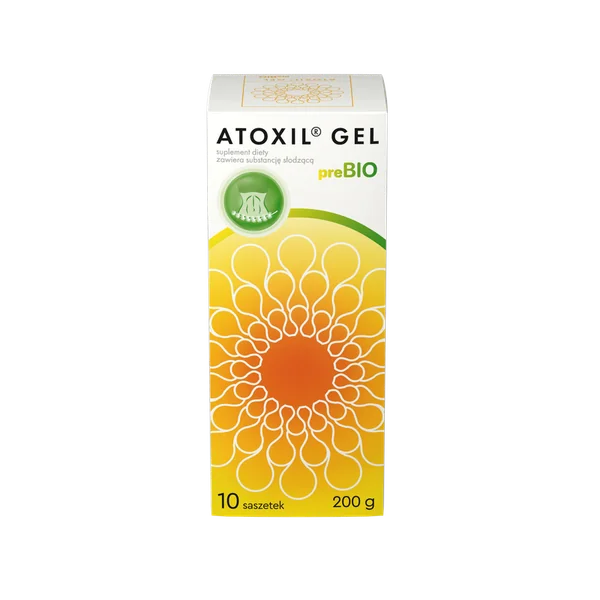 Atoxil Gel preBIO 10 Beutel mit Kieselsäure und präbiotischem Lärchen-Arabinogalactan, zuckerfrei und vegan