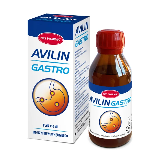 Avilin Gastro Flüssigkeit zum Einnehmen 110 ml – Medizinprodukt gegen Reflux und Sodbrennen.