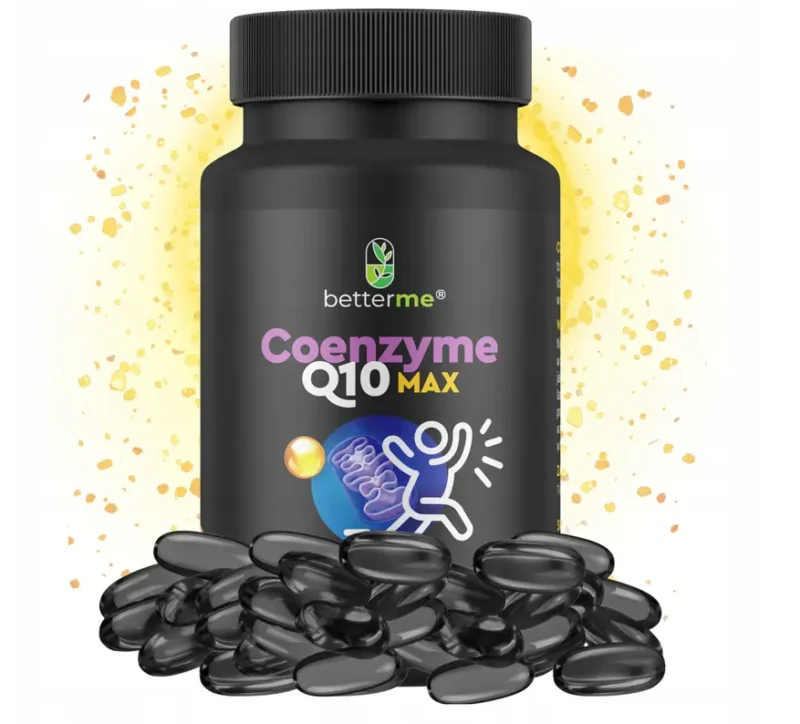 BetterMe Coenzym Q10 200 mg (Ubichinon) – 100 Weichkapseln mit Leinöl und Sonnenblumenlecithin