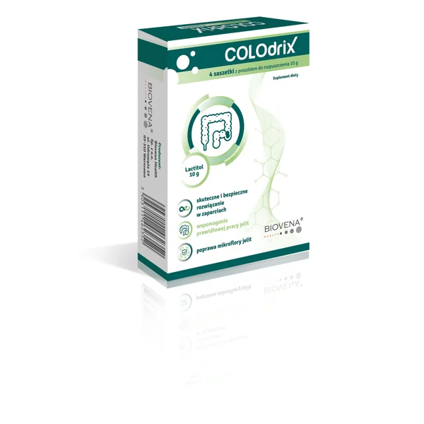 Biovena Health Colodrix mit Lactitol, 4 Beutel à 10 g für die Darmfunktion