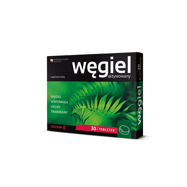 Colfarm Aktivkohle 30 Tabletten mit 150 mg Aktivkohle pro Tablette