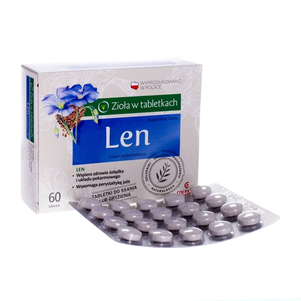 Colfarm Lein 60 Tabletten mit gemahlenem Leinsamen für Verdauung und Darmfunktion
