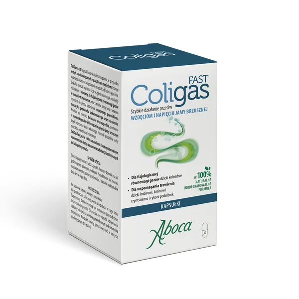 Coligas Fast 30 Kapseln mit Fenchel, Koriander und Ingwer zur Unterstützung der Verdauung