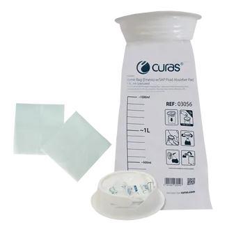 Curas Erbrechensbeutel mit Geliermittel und Twist-&-Lock-Verschluss, 1 Stück