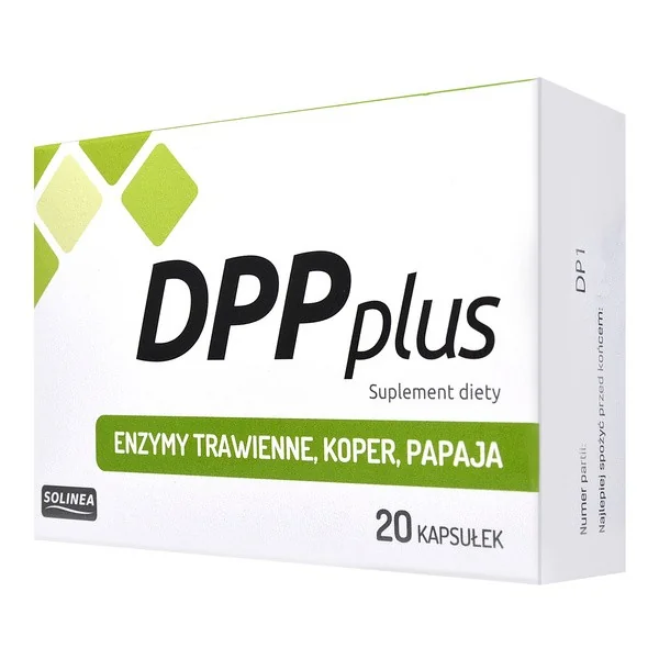 DPP Plus 20 Kapseln mit DPP IV, Proteasen und Verdauungsenzymen von Solinea