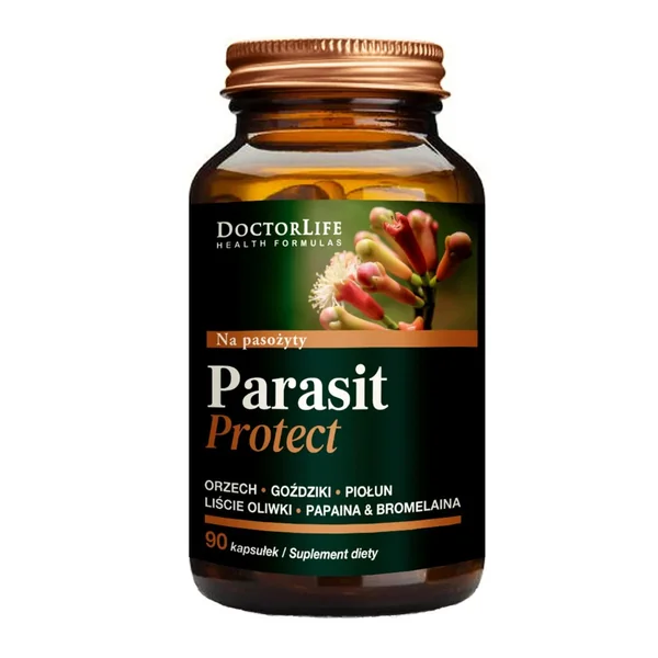 Doctor Life Parasit Protect Nahrungsergänzungsmittel, 90 Kapseln mit Wermut, Nelke, Bromelain und Papain