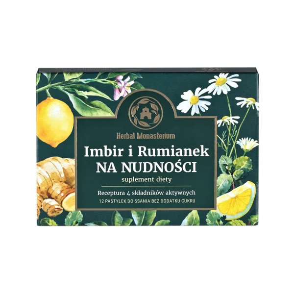 Herbal Monasterium Ingwer und Kamille, 12 Lutschtabletten bei Reiseübelkeit