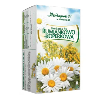 Herbapol Kamille-Fenchel-Tee 20 Beutel à 2 g mit Kamillenblüten und Fenchelfrüchten zur Unterstützung der Verdauung