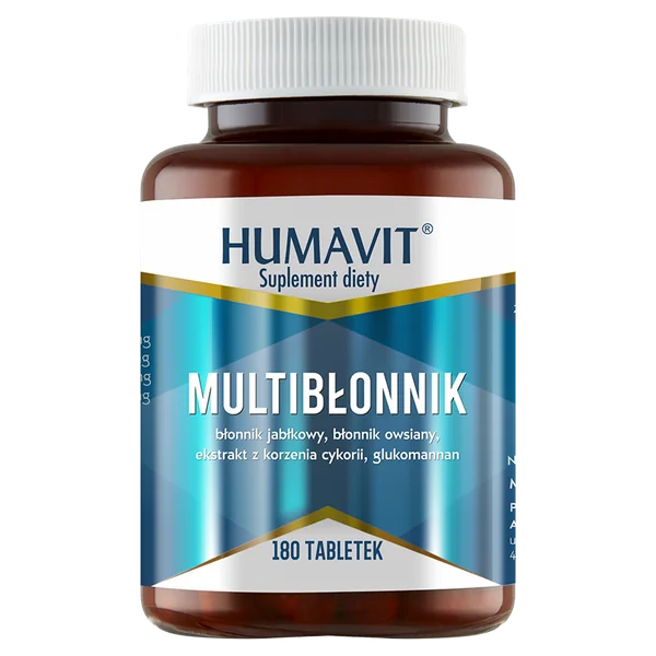 Humavit Multi-Ballaststoffe 180 Tabletten mit Apfel- und Haferballaststoffen, Inulin und Glucomannan