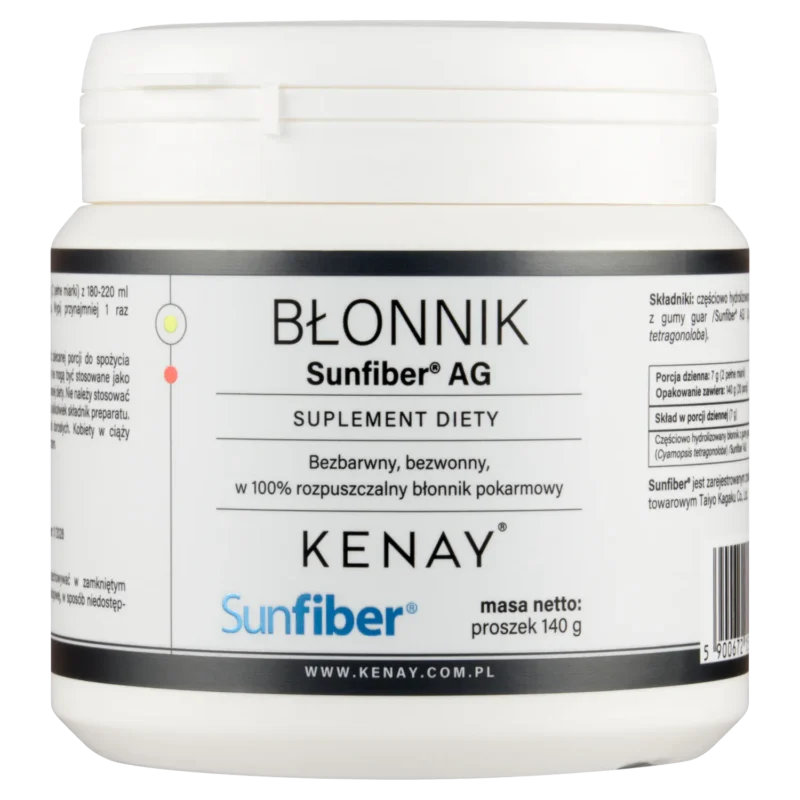 Kenay Sunfiber AG 140 g mit löslichen PHGG-Ballaststoffen aus der Guarbohne