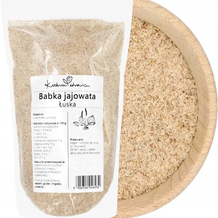 Słodkie Zdrowie Vital-Ballaststoffe 1 kg mit 80 % Flohsamen und 20 % Flohsamenschalen