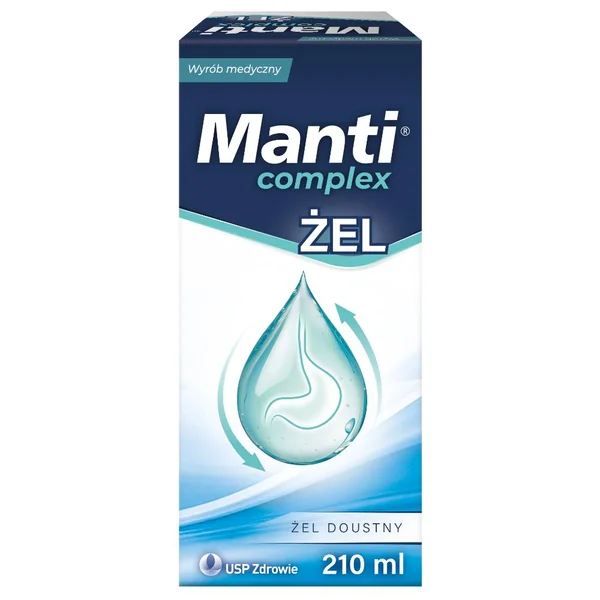 Manti Complex Gel zum Einnehmen 210 ml – Medizinprodukt gegen Reflux und Sodbrennen.