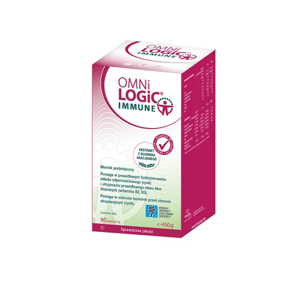 OMNi-LOGiC IMMUNE 450 g präbiotische Ballaststoffe mit Akaziengummi, Zink und Vitaminen