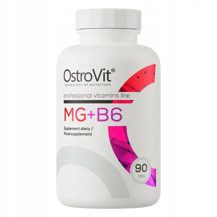 OstroVit Mg + B6 – 90 Tabletten mit Magnesiumcitrat und Vitamin B6