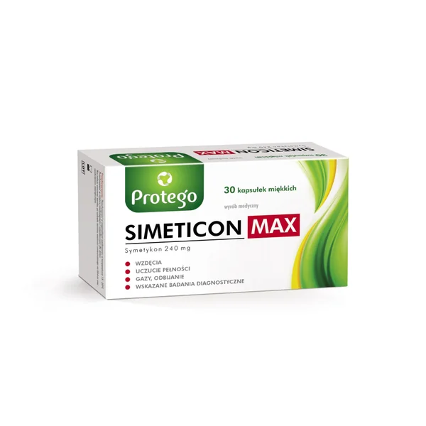 Protego Simeticon Max 240 mg, 30 Kapseln gegen Blähungen und Völlegefühl
