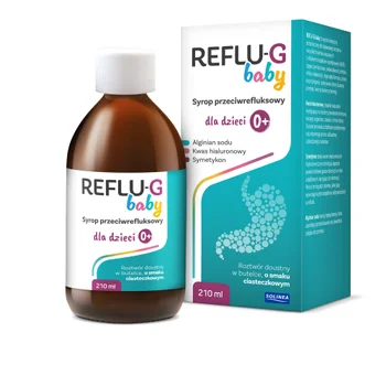 Reflu-G Baby Sirup 210 ml – Medizinprodukt gegen Reflux für Säuglinge, Kinder und Erwachsene.