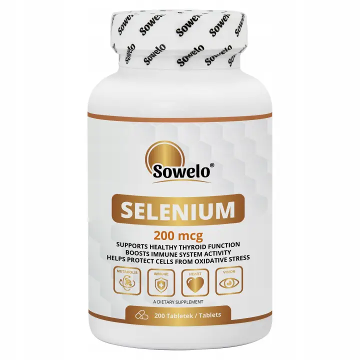 SOWELO Selenium 200 µg – 200 Selen Tabletten zur Unterstützung von Immunsystem und Schilddrüse