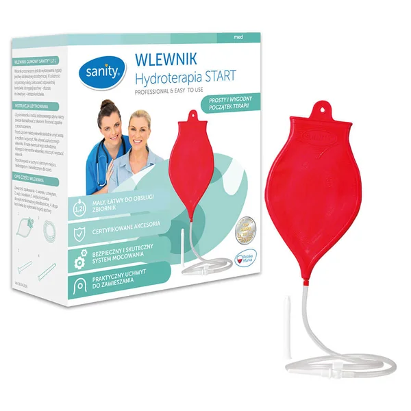 Sanity Gummi-Irrigator 1,2 l für Einläufe und Vaginalspülungen