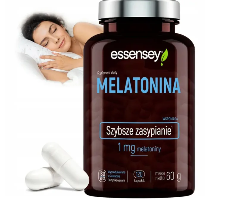 ESSENSEY Melatonin 1 mg – 120 Kapseln mit Melatonin zur täglichen Nahrungsergänzung