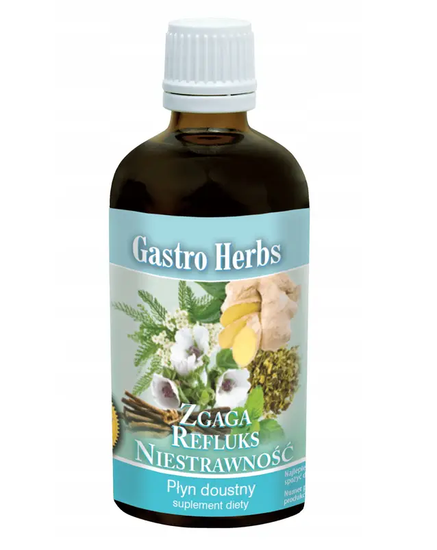 GASTRO Herbs – flüssiges Nahrungsergänzungsmittel mit traditionellen Kräuterextrakten, 100 ml.