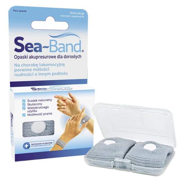 Sea-Band Akupressur-Armband gegen Übelkeit für Erwachsene, 2 Stück