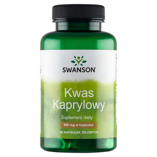Swanson Caprylsäure 600 mg Nahrungsergänzungsmittel, 60 Kapseln