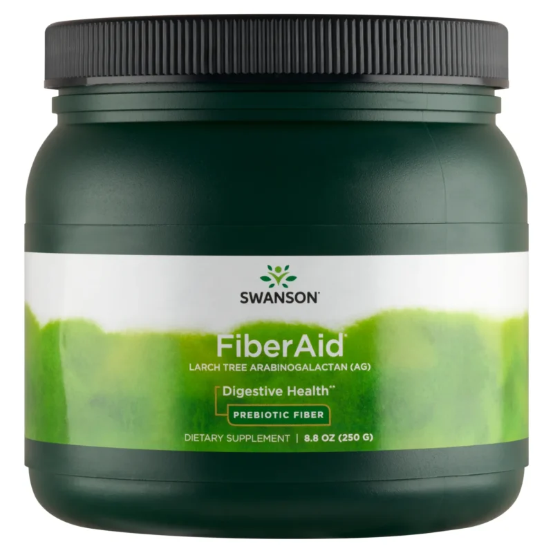 Swanson FiberAid 250 g mit 100 % Arabinogalactan aus Lärche als löslicher präbiotischer Ballaststoff