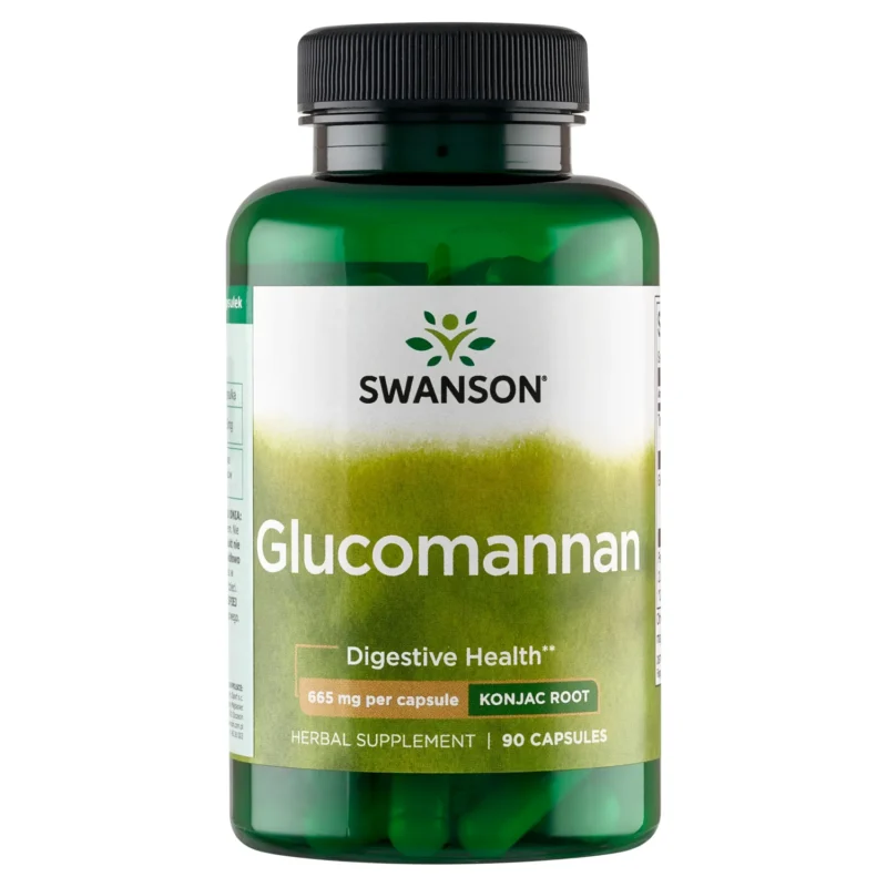 Swanson Glucomannan 90 Kapseln mit 665 mg Glucomannan aus Konjak pro Kapsel