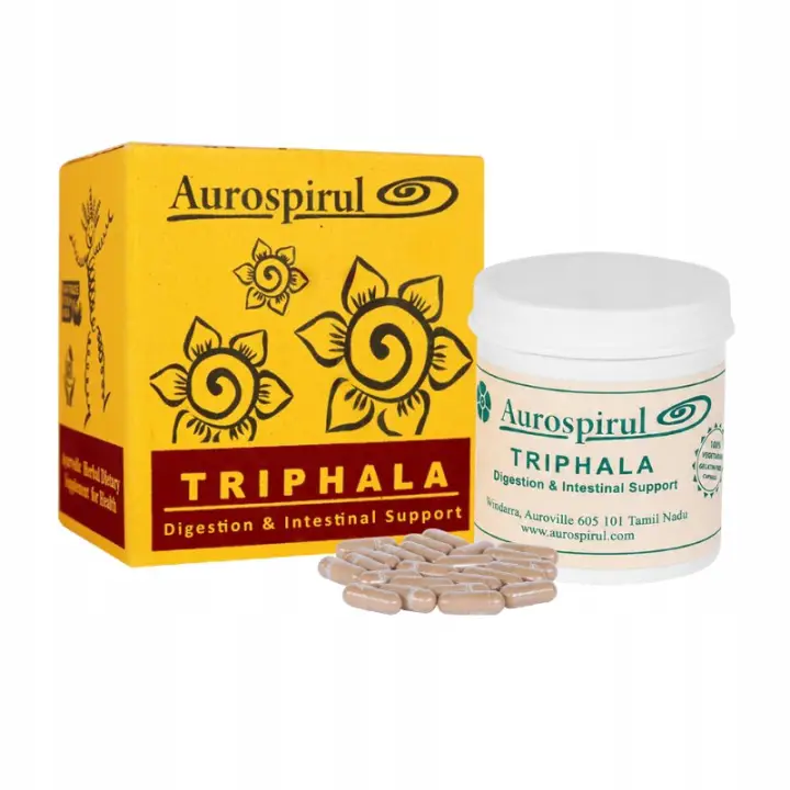 Triphala Aurospirul 100 vegane Bio-Kapseln mit Amla, Haritaki und Bibhitaki