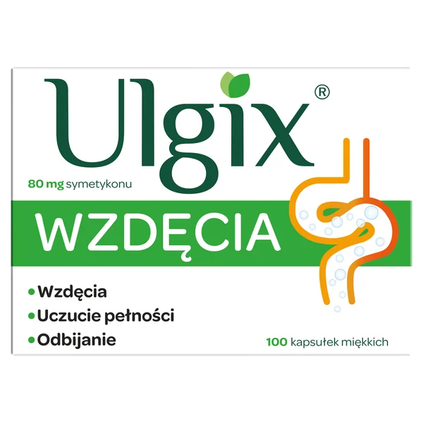 Ulgix Blähungen 80 mg Simeticon, 100 Kapseln gegen Blähungen und Völlegefühl