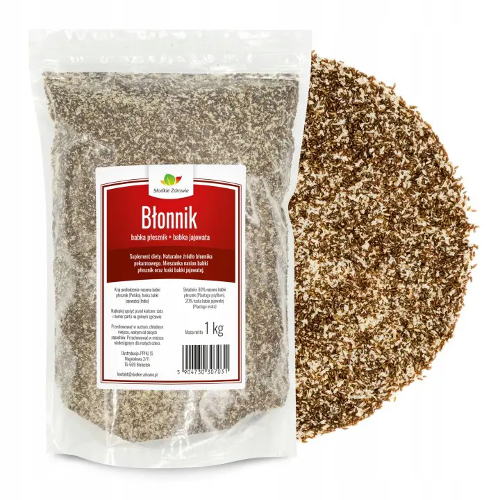 Słodkie Zdrowie Vital-Ballaststoffe 1 kg mit 80 % Flohsamen und 20 % Flohsamenschalen