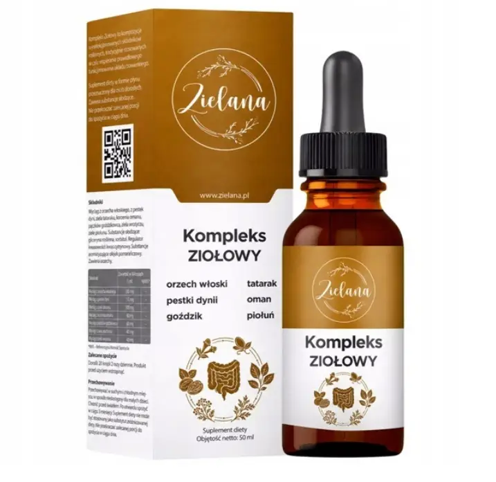 ZIELANA Kräuterkomplex 50 ml mit Wermut, Walnuss, Nelke, Alant, Kalmus und Kürbiskern