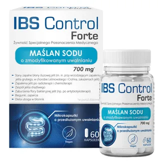 Domowa Apteczka IBS Control Forte 60 Kapseln mit 350 mg Natriumbutyrat pro Kapsel und modifizierter Freisetzung