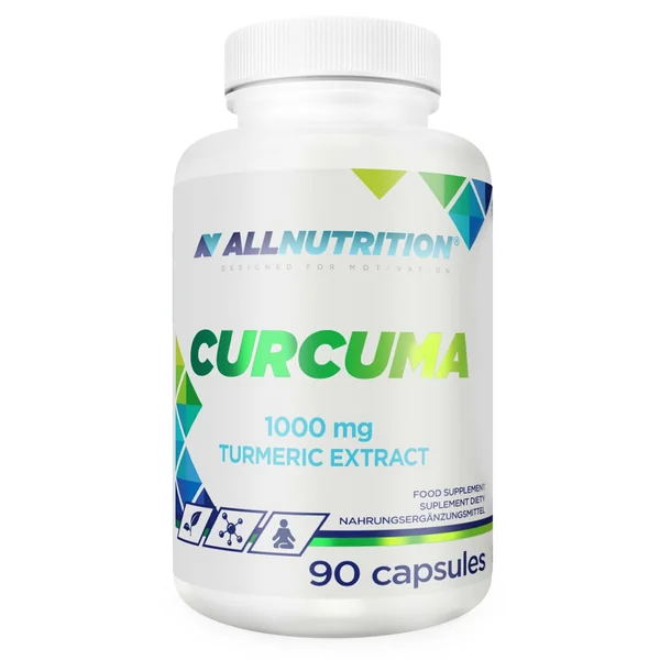 ALLNUTRITION Curcuma 90 Kapseln mit 1000 mg Kurkuma-Extrakt aus Curcuma longa