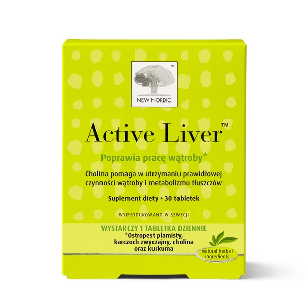 New Nordic Active Liver 30 Tabletten mit Mariendistel, Artischocke, Kurkuma und Cholin