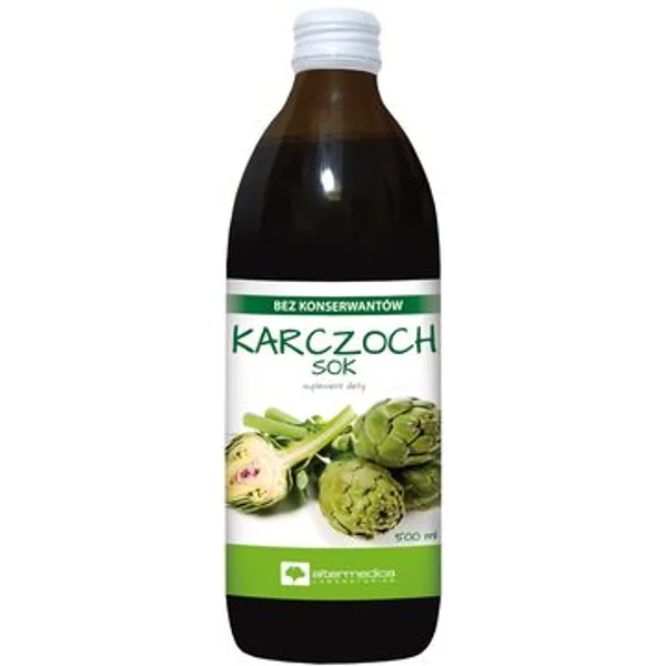 Alter Medica Artischockensaft 500 ml mit 100 % Artischockenblattsaft, Cynarin und Vitamin C