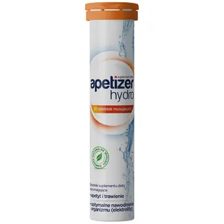 Apetizer Hydro 20 Brausetabletten mit Orangengeschmack und Elektrolyten