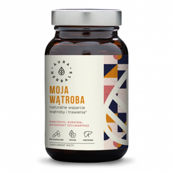 Aura Herbals Meine Leber 60 Kapseln mit Artischockenextrakt, Mariendistel, Silymarin und Kurkuma