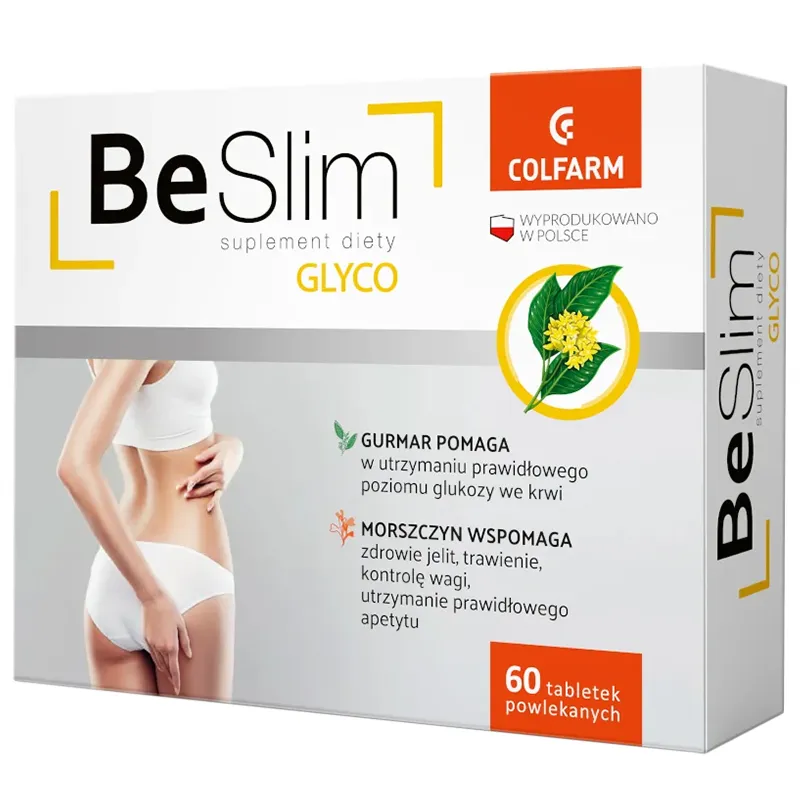 Be Slim Glyco 60 Tabletten mit weißer Maulbeere, Gymnema, Bitterorange, Spirulina sowie Vitamin B6 und B12