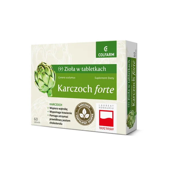 Colfarm Artischocke Forte 60 Tabletten mit Artischockenextrakt, Cynarin, Sojaphospholipiden und Phosphatidylcholin